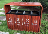 轉木紋金屬垃圾桶打造環保與美學兼具的智慧解決方案