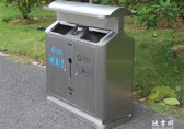 煥新街巷，分類先行戶外街道環衛不銹鋼垃圾桶