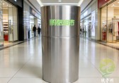 定制圓柱形垃圾桶超市空間的隱秘“流量樞紐”
