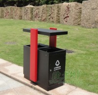 北師大珠海分校訂購深圳鋼板分類垃圾桶