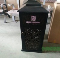 烤漆鏤空工藝室內方形不銹鋼垃圾桶