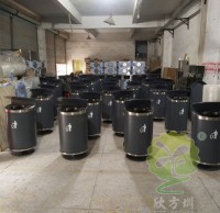 戶外環(huán)保鋼制果皮箱熱銷，深受客戶喜愛