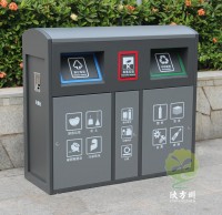 室外噴塑三分類(lèi)冷軋鋼板垃圾桶