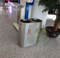 鍍鋅內膽室內不銹鋼垃圾桶