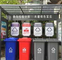 戶外物業小區四分類垃圾房