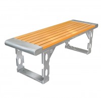 戶外創(chuàng)意雙人不銹鋼休閑椅長(zhǎng)椅