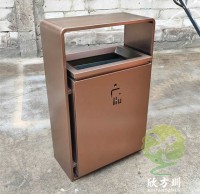 室內(nèi)新樓盤(pán)電梯口方形不銹鋼果皮箱