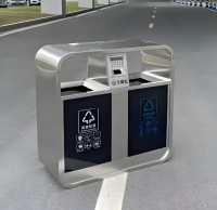 如何定制戶外公共空間不銹鋼分類垃圾桶