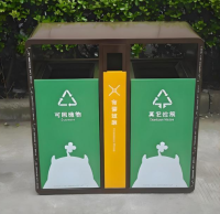 精致城市，從分類開(kāi)始戶外噴粉兩分類金屬垃圾箱定制指南