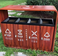 轉木紋金屬垃圾桶打造環保與美學兼具的智慧解決方案