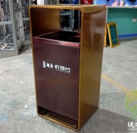 小區(qū)電梯口電鍍不銹鋼垃圾桶提升品質(zhì)與實用的完美方案