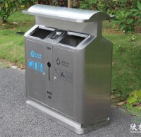 煥新街巷，分類先行戶外街道環衛不銹鋼垃圾桶
