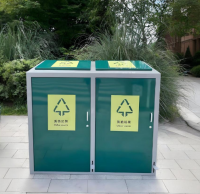 共筑綠色未來240升腳踏式分類垃圾箱定制解決方案