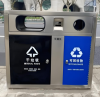 上海戶外街道不銹鋼兩分類垃圾桶的匠心之道