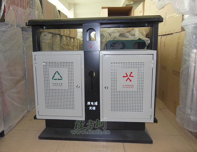 沖孔鋼制垃圾桶