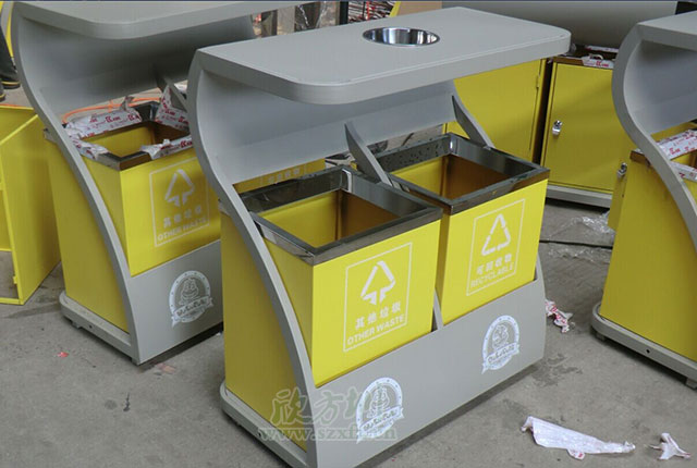 街道鋼制垃圾桶