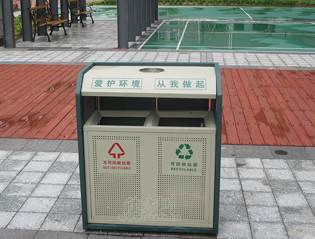 小區鋼制垃圾桶