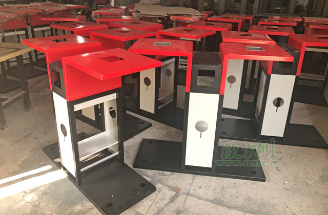 展翅分類垃圾桶半成品圖